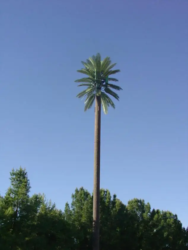 Manufacturer Supply telecommunication tower & accessories Camouflaged Palm Artificial Tree Monopole Tower