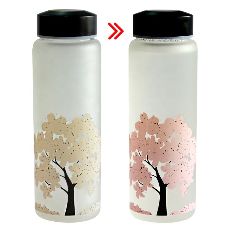 Красивые фарфоровые чашки в стиле аниме, меняющие цвет бутылки для воды, стеклянная кружка, Волшебная чашка для сока