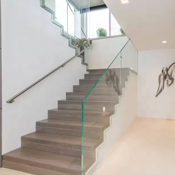 VIKO Modern Led Wooden Stairs Mono Stringer Staircase Stair Step