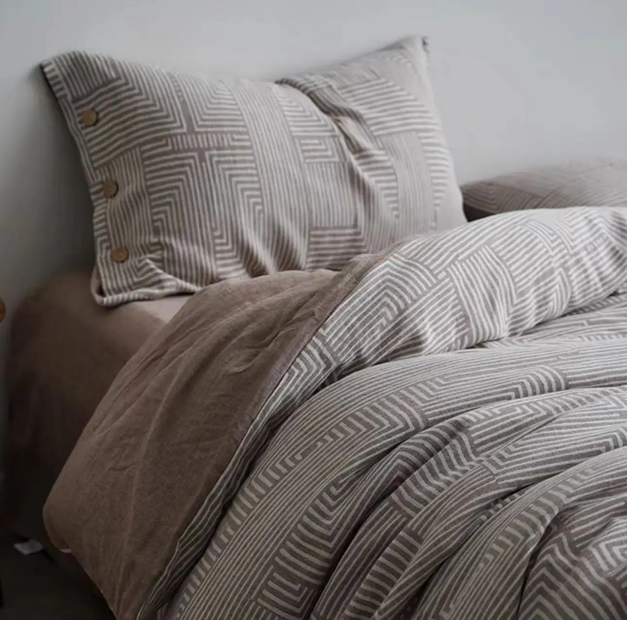 Soft Feeling Flax 100% French Linen Fabric Bedding Set bedroom linen bedding sets luxury linen bedding