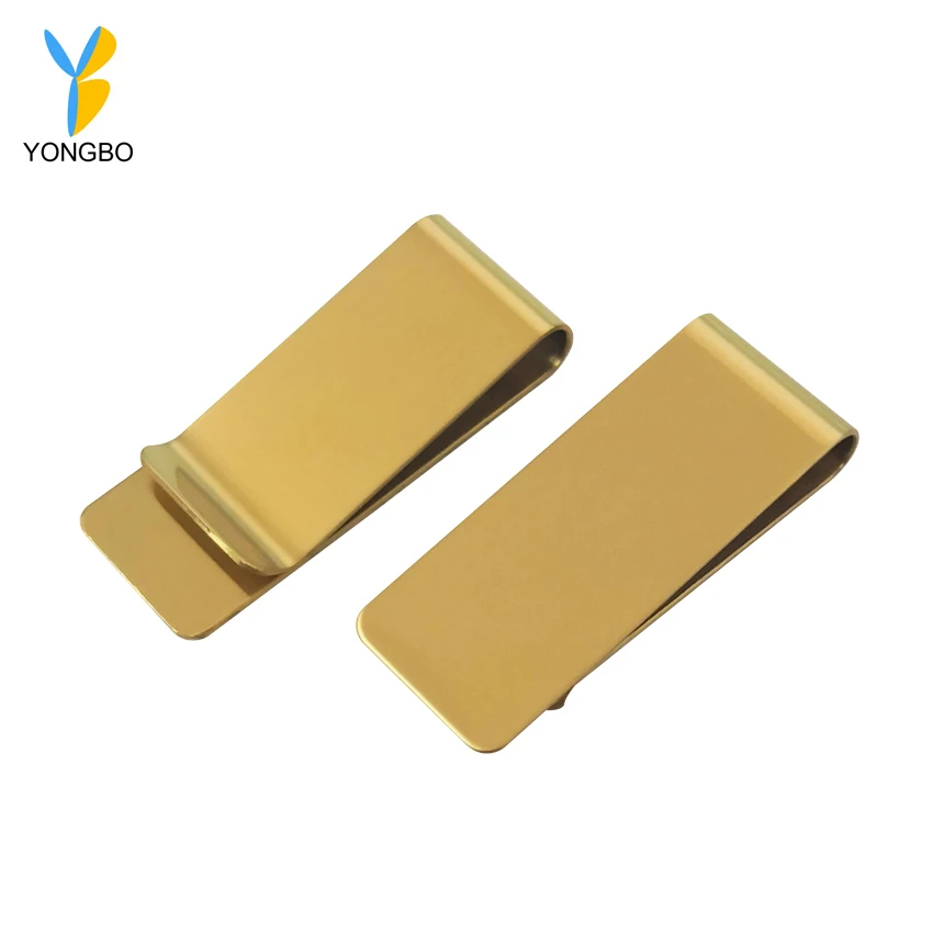 Latest Design Great Quality Stainless Steel Money Clip Customized Logo With Etching