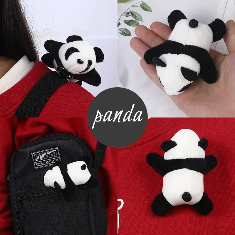 New cartoon hair card accessories backpack pins doll clothing accessories red panda brooch