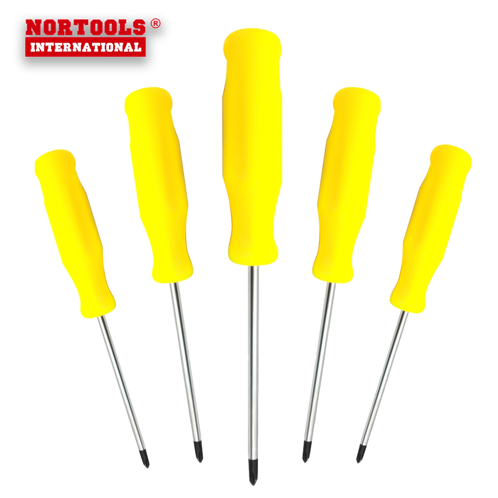 Изолированная отвертка различных размеров с плоской головкой