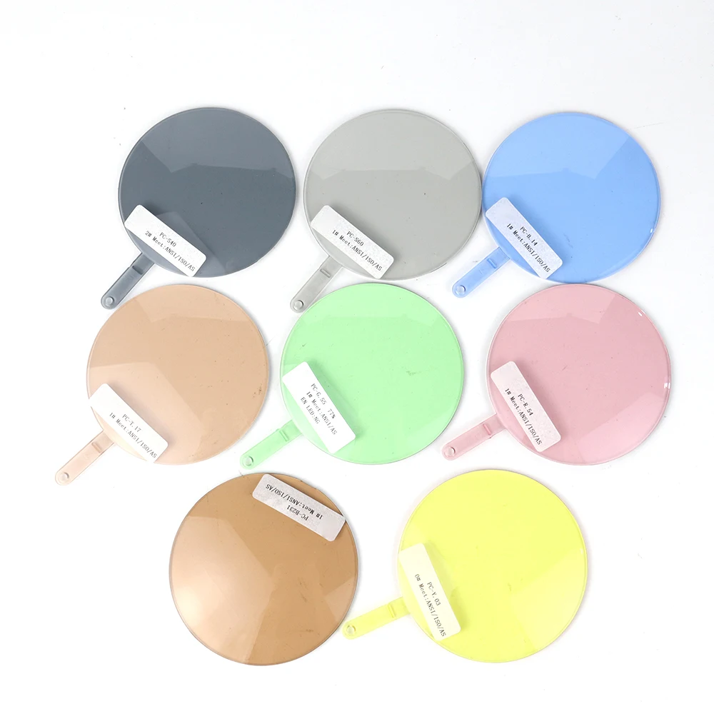 65mm 70mm Sunglasses lens 1.49 Tinted Customized Colors Lenses PC UV400 SUN LENS Lightweight Durable NON-Polarized Glasses