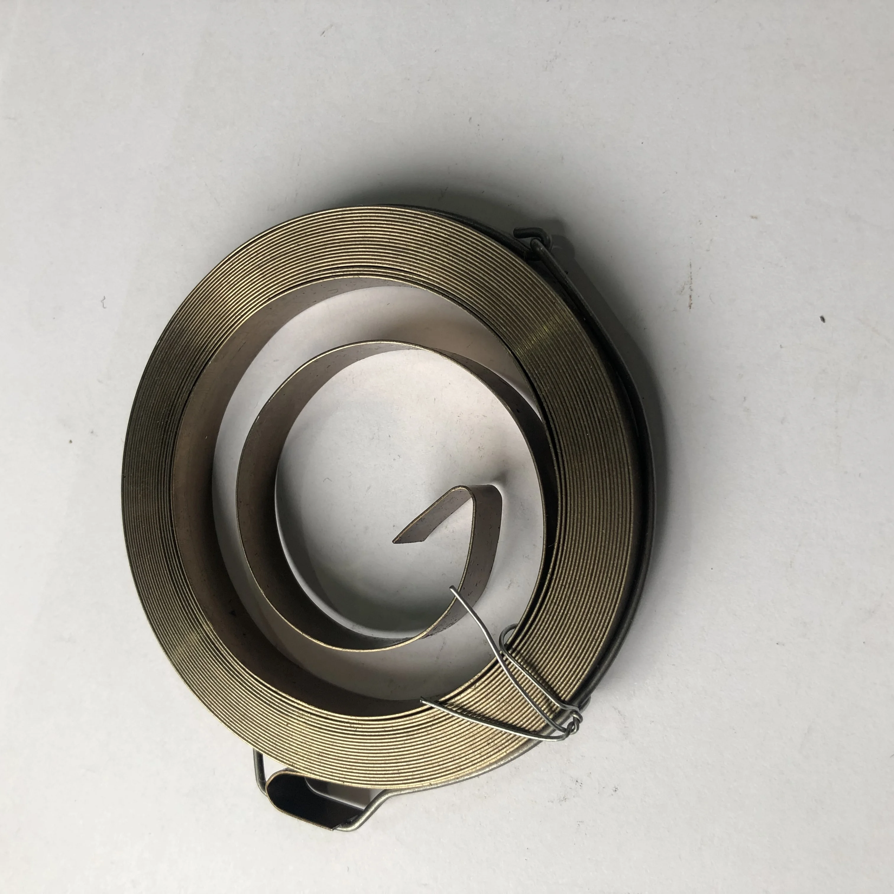 Chainsaw Starter Double Retractable Clockwork Rewind Flat Cable Wind Up Recoil Dog Leash Coil Spiral Torsion Power Spring