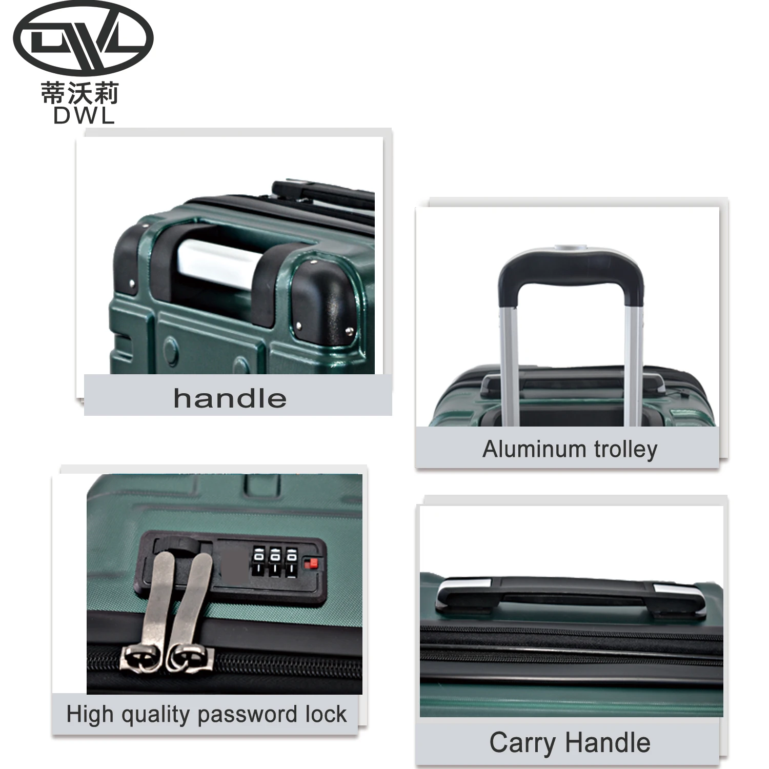 ABS+PC Global Travel Luggage sets Double Aluminum Drag Handle with Spacious Interior Suitcase for Comfortable Travel Experience