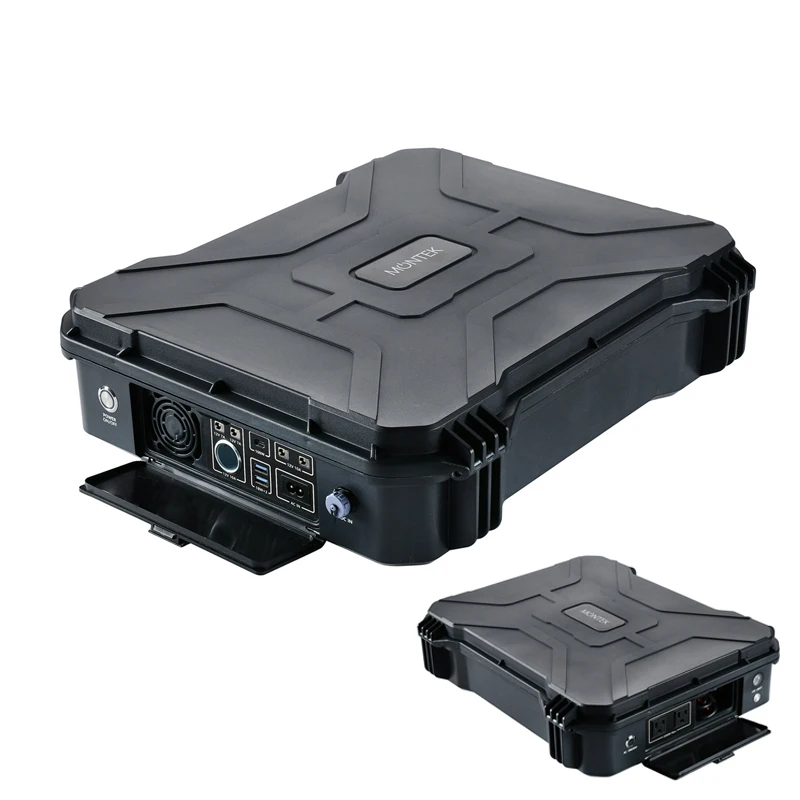 MONTEK 1000W Portable Power Station Solar Generator with 80W Solar Panel for Home Outdoor  Camping Emergency Hunting