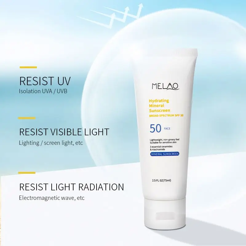 OEM/ODM частная торговая марка солнцезащитный крем SPF50 +/PA +++ блок Защита от солнца натуральный отбеливающий Водонепроницаемый лосьон