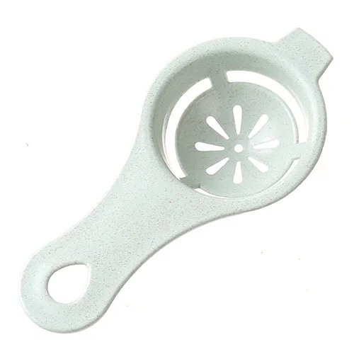 YXHT Mini Egg Yolk White Separator Kitchen Tools Creative Ergonomic Handle Wheat Straw Egg Yolk Separator Egg Tool