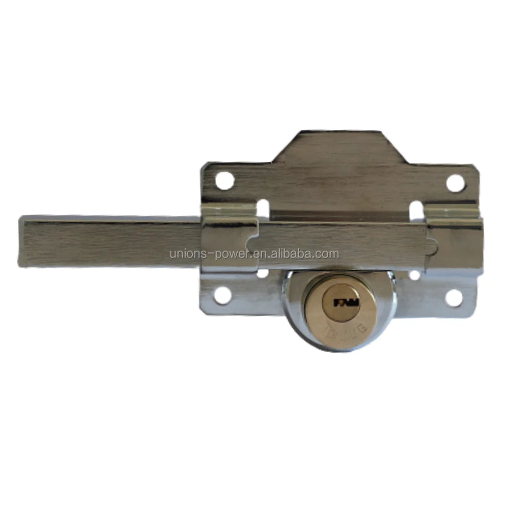 Ferreteria Cerradura de baraas Source Factory Mexican Market Cerraduras Steel Night Latch Brass Cylinder Core Bar Lock