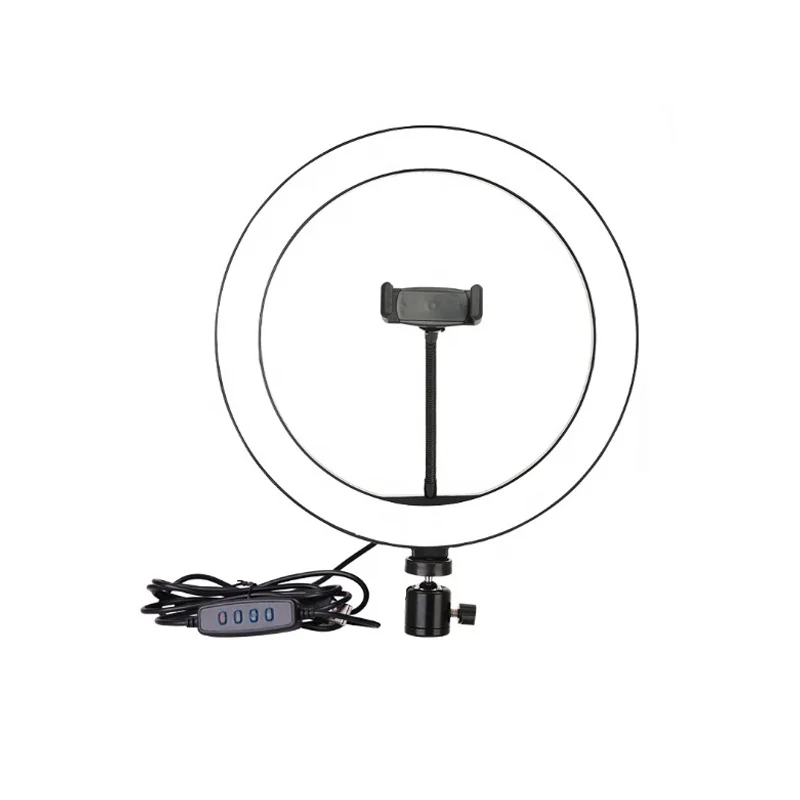 
2020 Hot Sell Led Photograhic Lighting 6 inches 8 inches 10 inches White Fill Shadow Ring Live broadcasting Light 