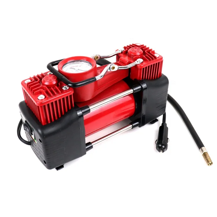 Vehicle inflator pump car tires air pump  toolkit nitrogen tire inflator Electric Portable Air Compressor Pump Double cylinder