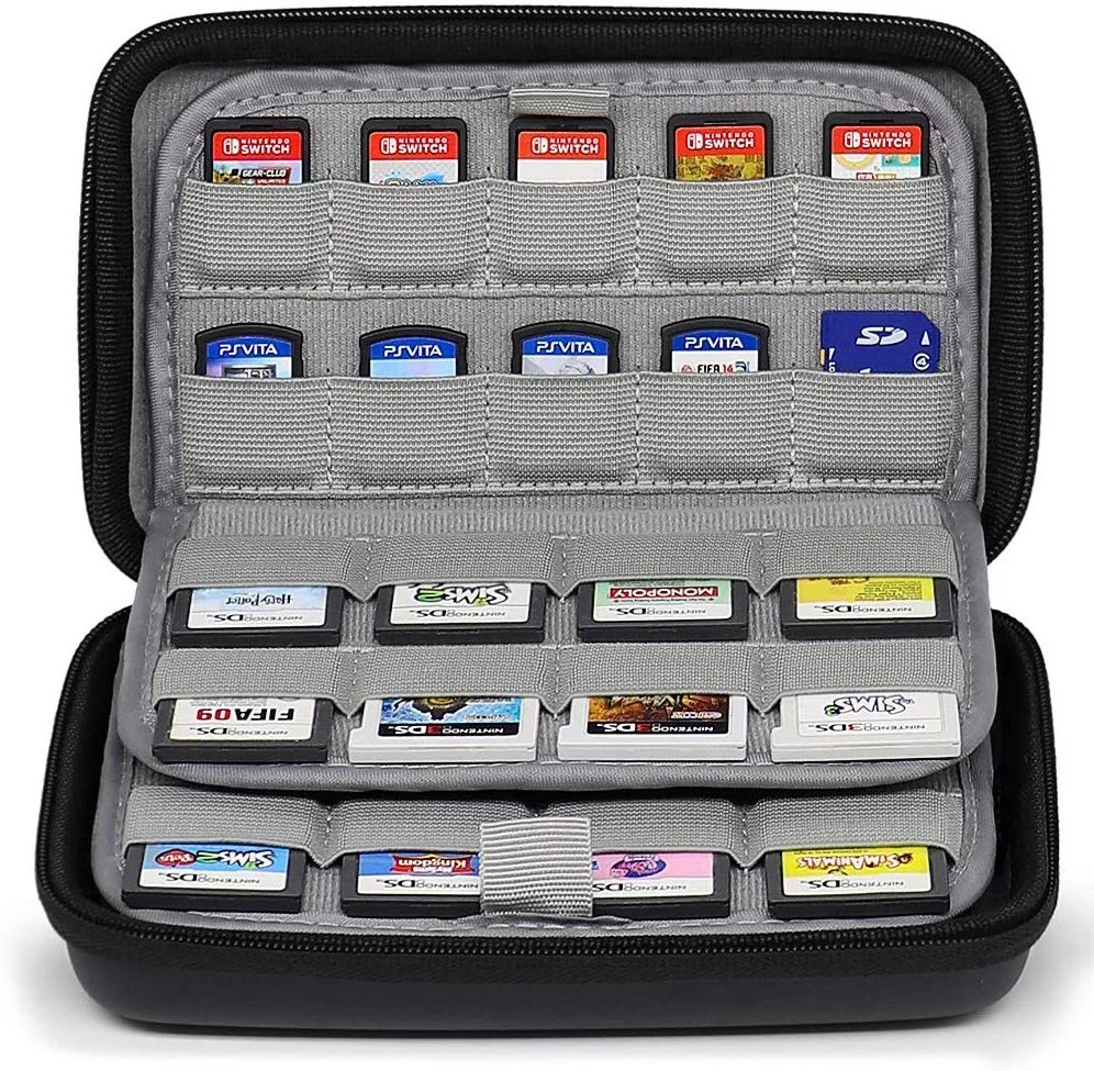 Waterproof Custom Hard EVA Video Game Case for Nintendo Switch Game Card Storage Pouch