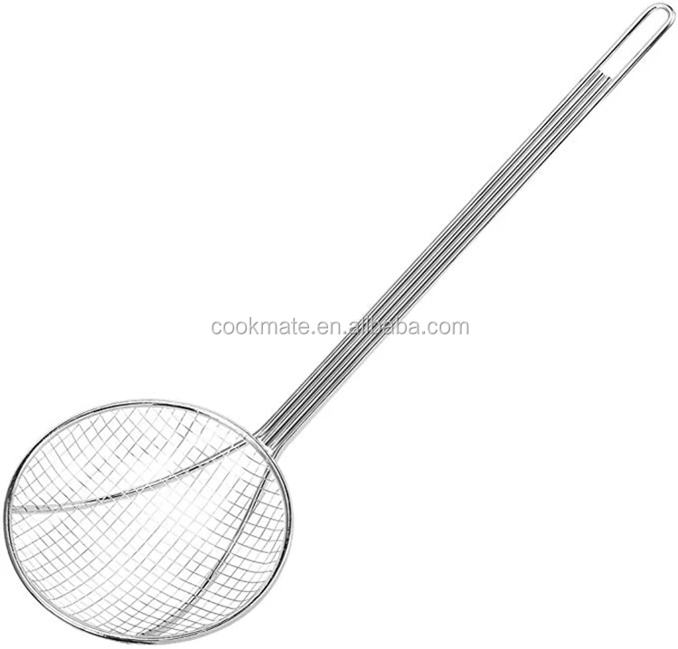 Spider Strainer Skimmer Swify Stainless Steel Asian Strainer Ladle Frying Spoon with Handle for Kitchen Deep Fryer Pasta Cooking