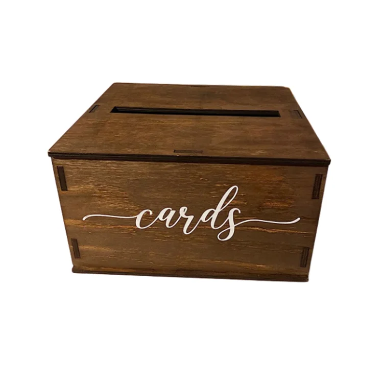 Wedding Decorations Reception Box Gifts Money Baby Shower Bridal Shower Graduation Rustic Wooden Wedding Card Box