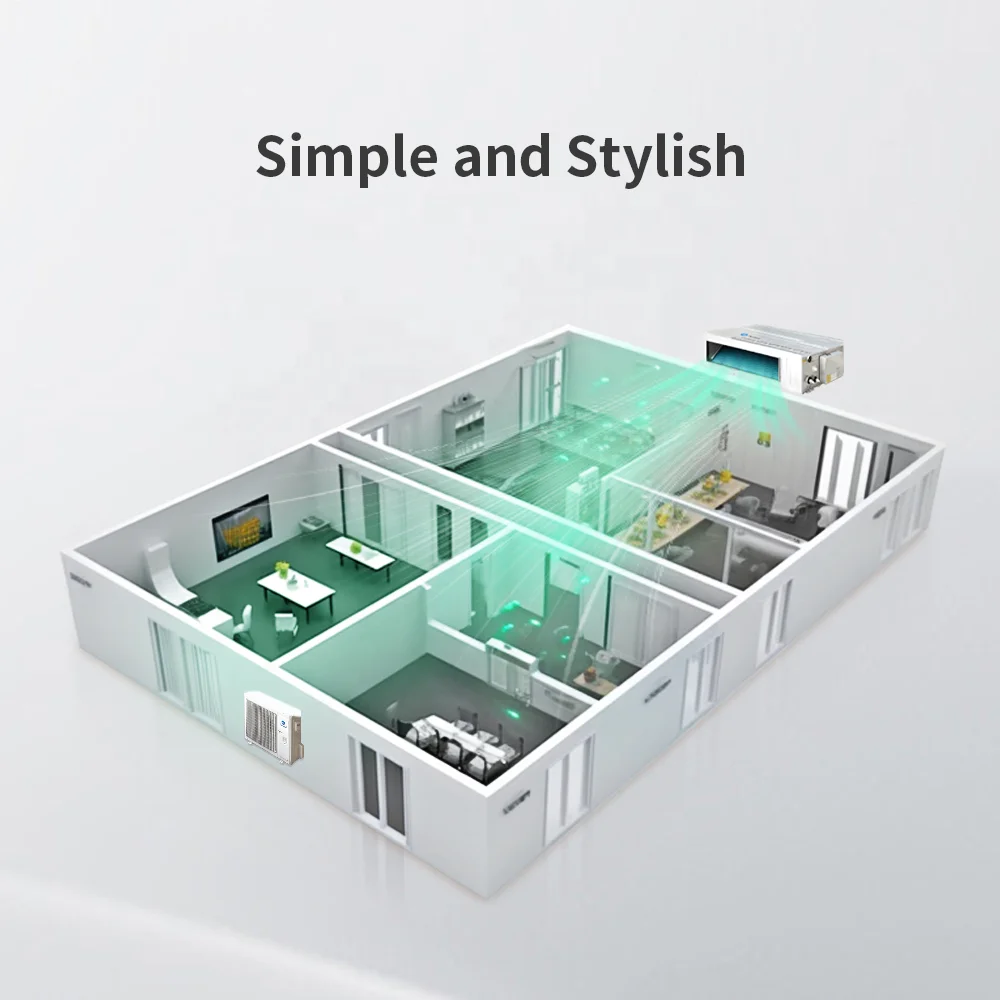 Gree 18000Btu 36000Btu 48000Btu 60000Btu Concealed Ducted Air Conditioning Fan Coil Indoor Unit Ceiling Mount Air Conditioner