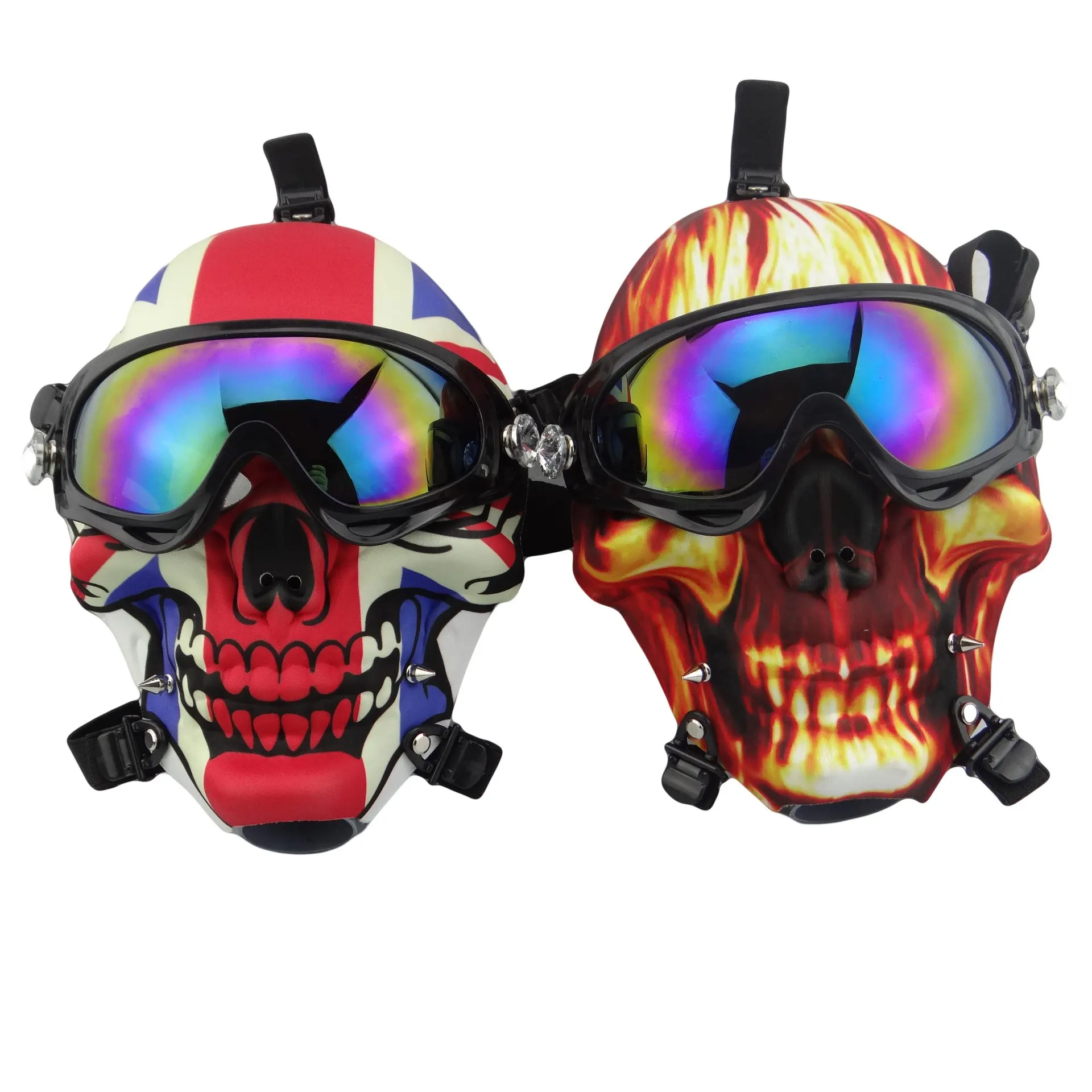 
2021 skull head foreign trade hot sale new cool style hookah mask smoke gun smoking set 