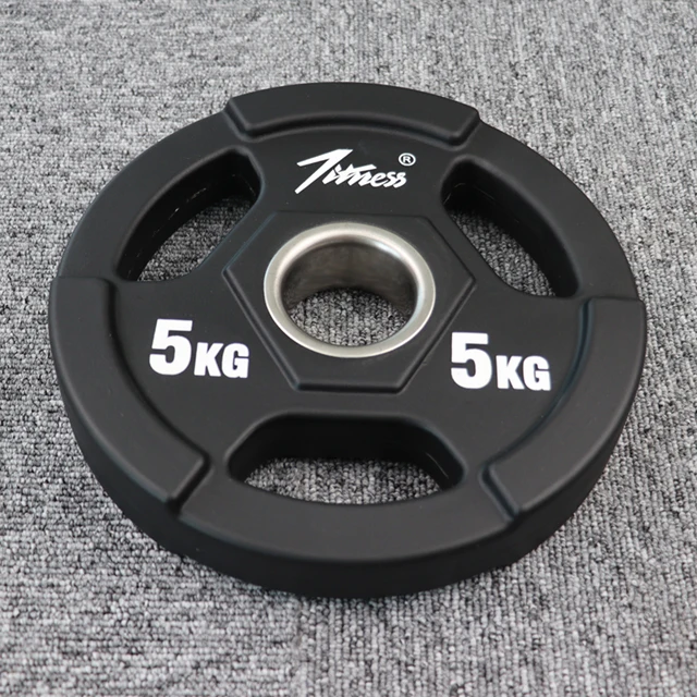 High Quality Cast Iron Barbell Sets Weight Stack Plate Rubber Coated Weight Plate