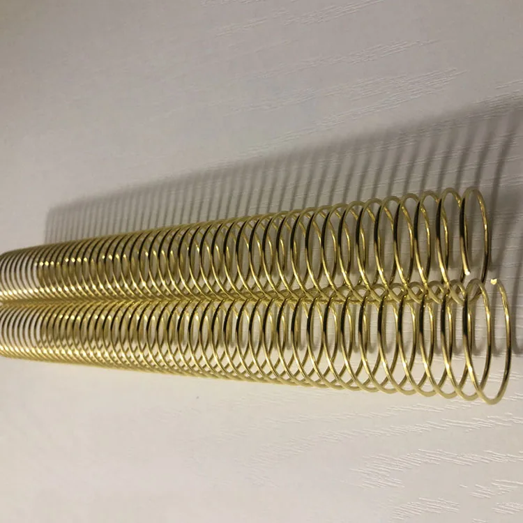 Metal Electroplating Aluminum Twin Ring Binding wire twin ring Binding Wire binding gold color wire o