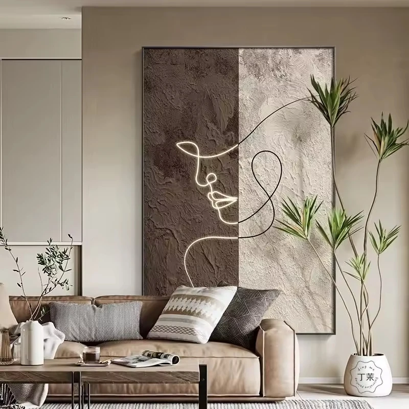 Home Decor Nordic Wall Art Painting Custom Design Canvas Line Abstract Printing Poster Living Room Decorative Painting