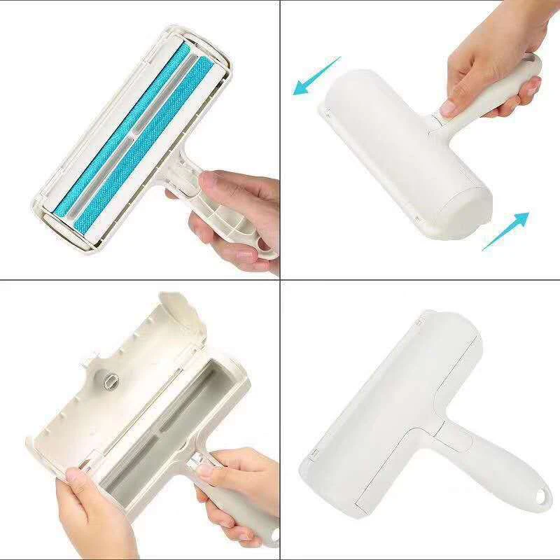 2-Way Grooming Sticky Eco Friendly Pet Hair Lint Roller Remover