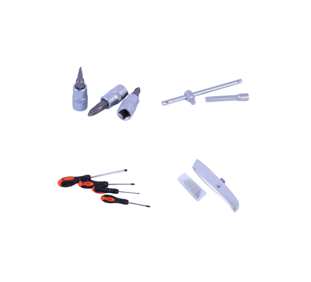 Factory 85 pieces of steam engine repair set iron box household toolbox folding three layers of hardware pliers sleeve