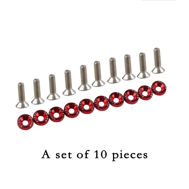 JDM style EPMAN multifunctional decorative gasket screw license plate frame screw decoration