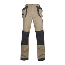 Мужские брюки цвета хаки, длинные штаны из спандекса с летящими карманами, одежда для работы, на заказ, 2022