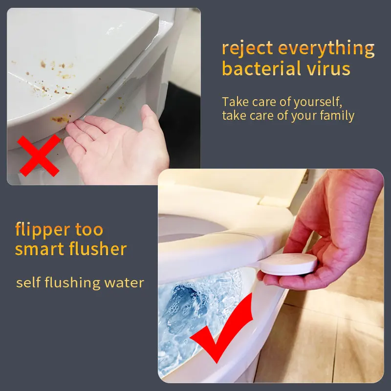 RSTO Up Press Flush Valve Toilet Tank Fitting Automatic Toilet Flush Valve Sensor Smart Toilet Flusher