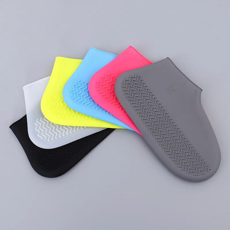 Unisex Waterproof Anti-skid Silicone Rain Shoes Ankle Booties Shoes Shoes Protection boots for women silicone rain boots