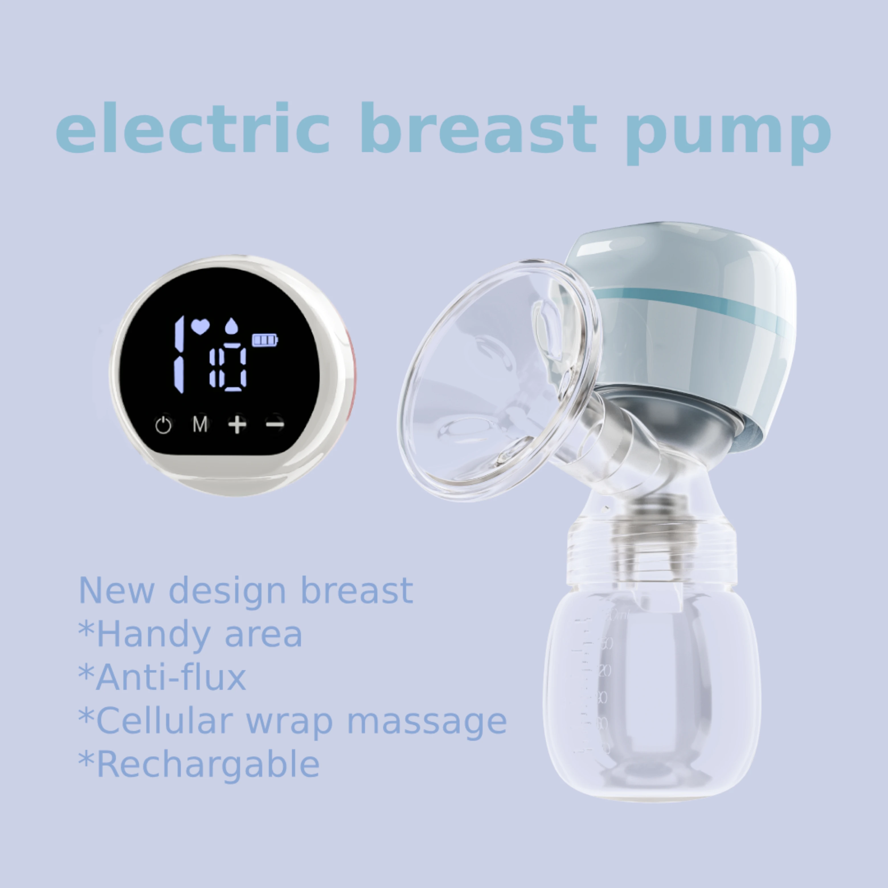 Electric breast pump Portable and Lightweight Breastfeeding machine