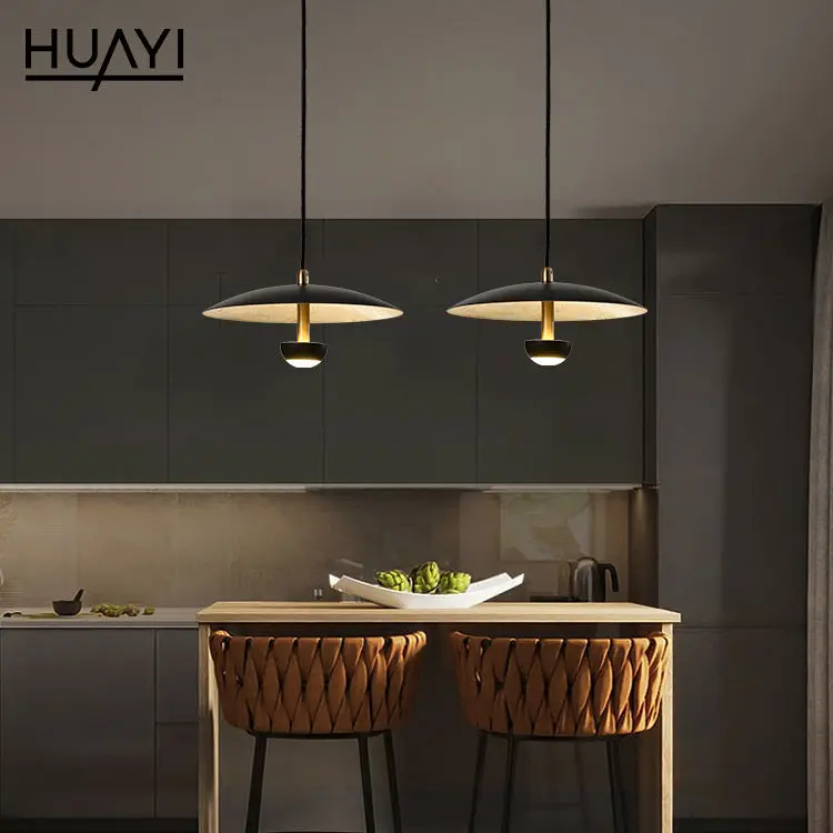 HUAYI Modern Simple Style Metal Pendant Light Indoor 7w Bedroom Living Room Led Pendant Lamp