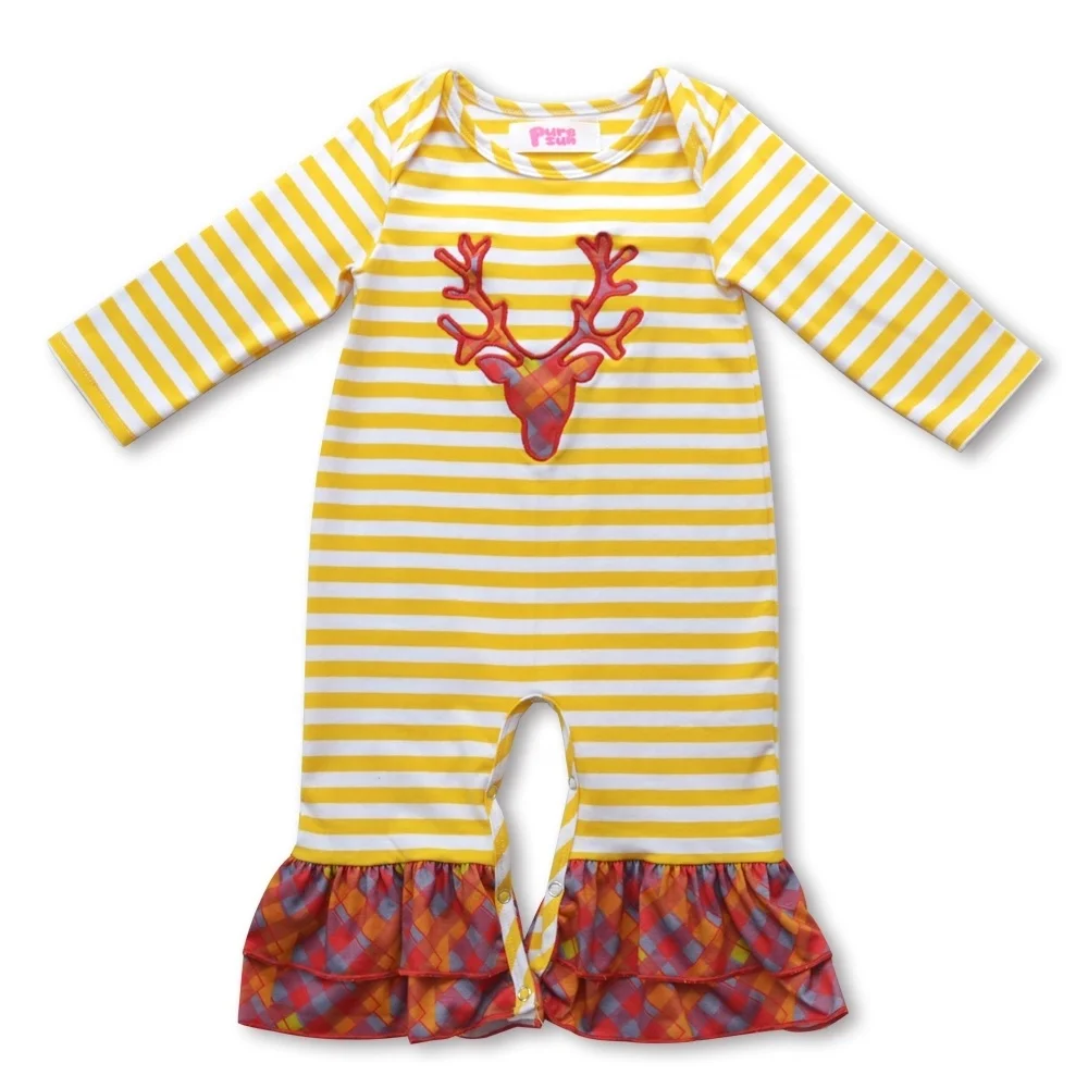  Прямая поставка комбинезон для новорожденных одежда с длинным рукавом из органического бамбука Рождественский детский хлопковый