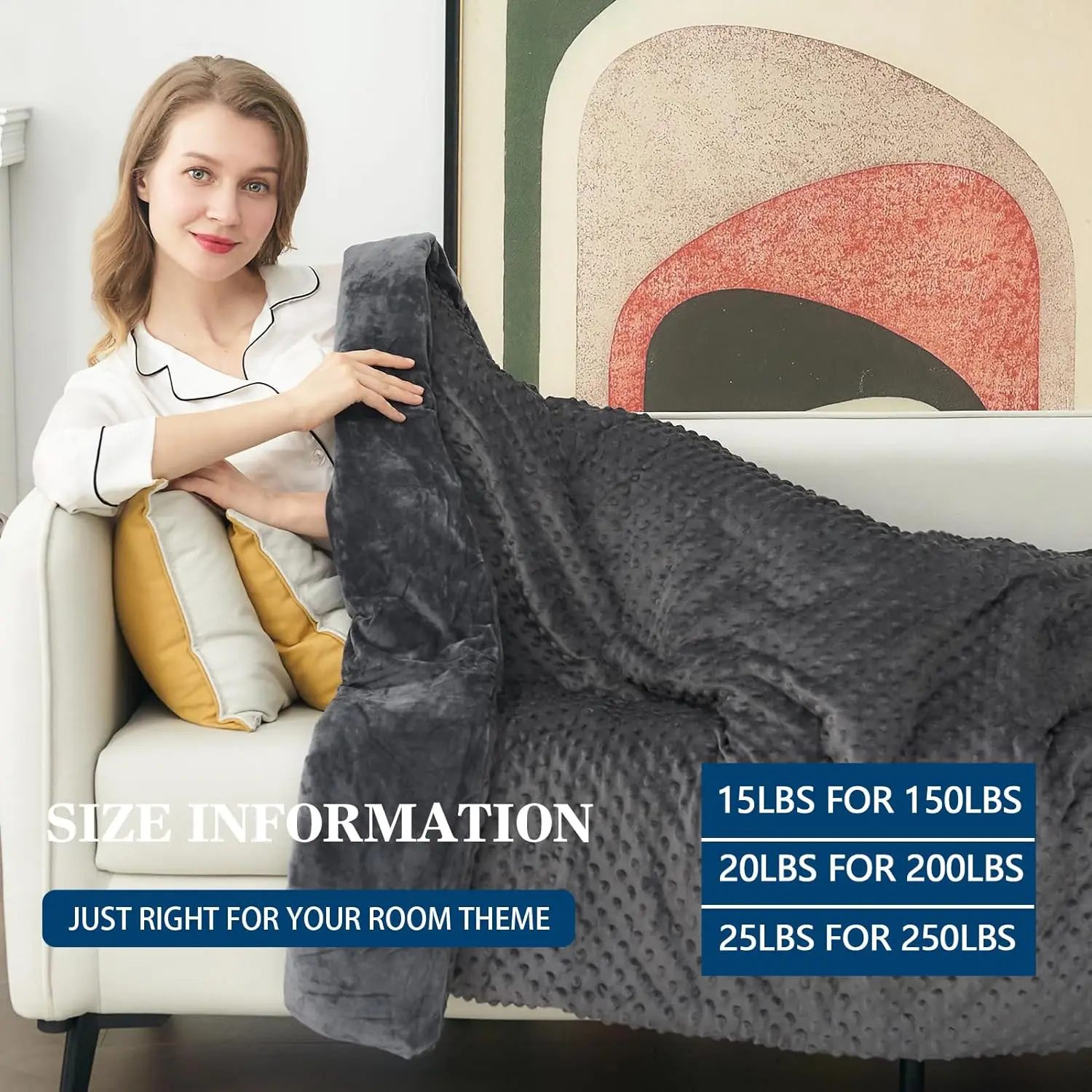 Hot Sale  Weighted Blanket All Season use Cotton Weighted Blanket
