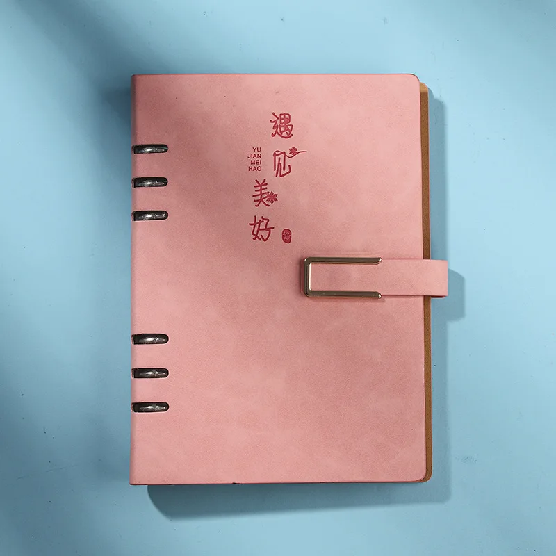 Оптовая продажа цветной блокнот из искусственной кожи с 9 кольцами роскошная бумага для письма Обложка книг A3 A4 A5 индивидуальный чехол принтом