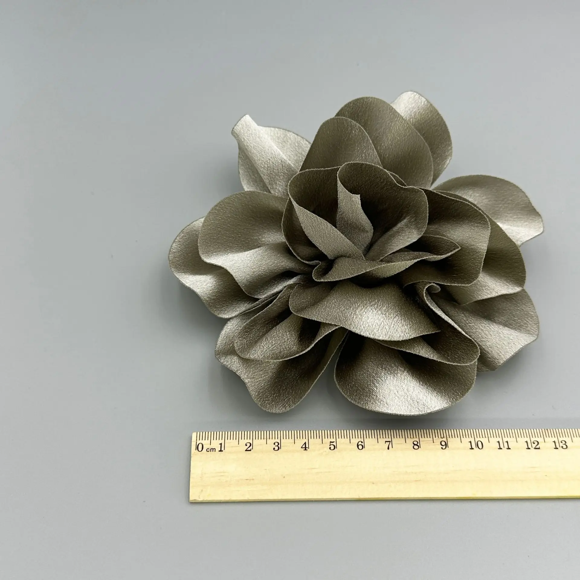 Artificial Decorative Handmade Chiffon Fabric Clothing Flower Handmade Custom Kids Solid Color Chiffon 3d Fabric Flowers