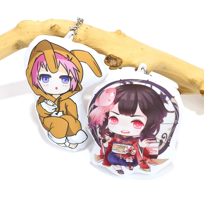 Новые товары vograce, миниатюрная тканевая подушка с напечатанным логотипом, брелок, плюшевая мягкая игрушка, подвеска