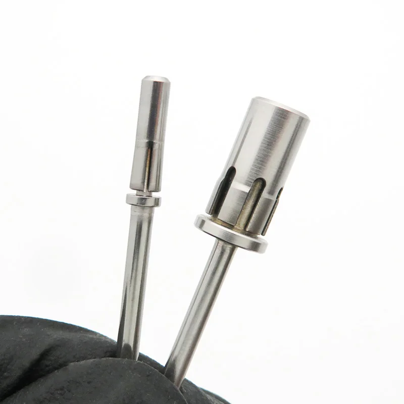 Manicure Pedicure Nail Sanding Band Mandrel Stainless Steel Crystal Easy-Off Holder Nail Drill Bit Sanding Sleeves