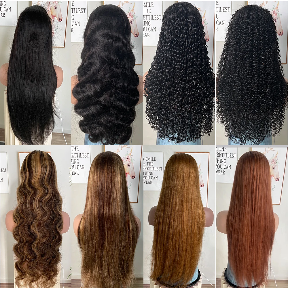 Wholesale 40 Inch Transparent Lace Wig For Black Women,Lace front Deep Wave Wig Human Hair,Swiss 13x4 13x6 Hd Lace Frontal Wig