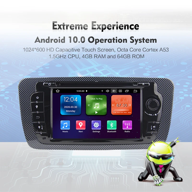 Ersan Профессиональное аудио видео Android 10 автомобильное радио GPS DVD для Seat Ibiza 2009 2010 2011 2013 DSP Carplay камера Автомобильная