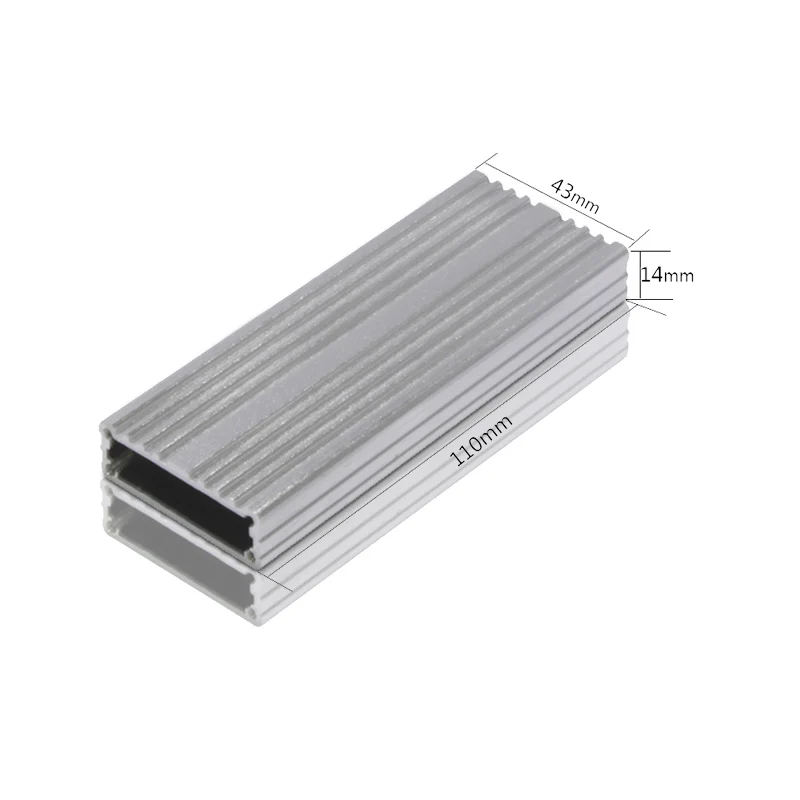 Manufacturer DIY Customization Industrial Anodized Aluminum Profiles Extrusion Led Driver Housing Electronics Enclosure
