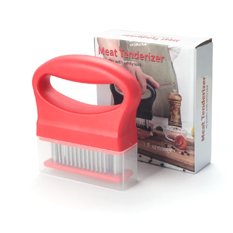 Kitchen Tools Cooking Stainless Steel Meat Tenderizer Hammer Pot Press Beef Pork Meat Tenderizer with  ABS Handle