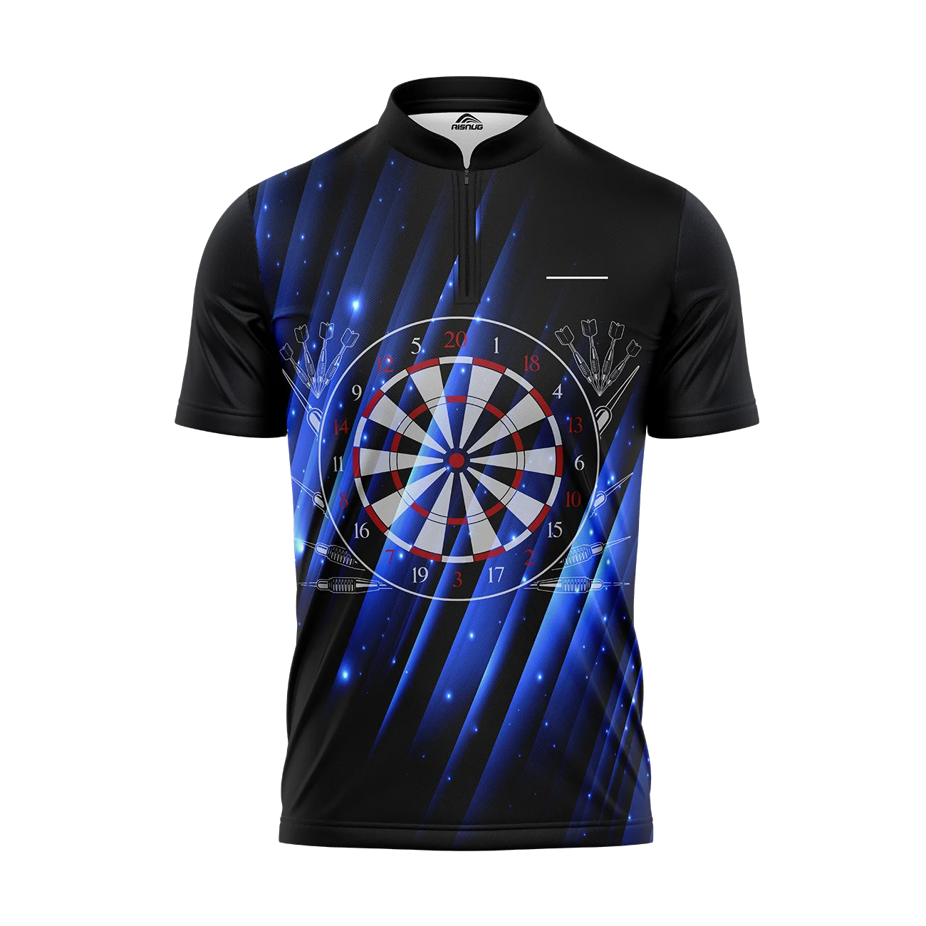 sublimated cheap blazing fire ladies custom made polyester darts shirts design