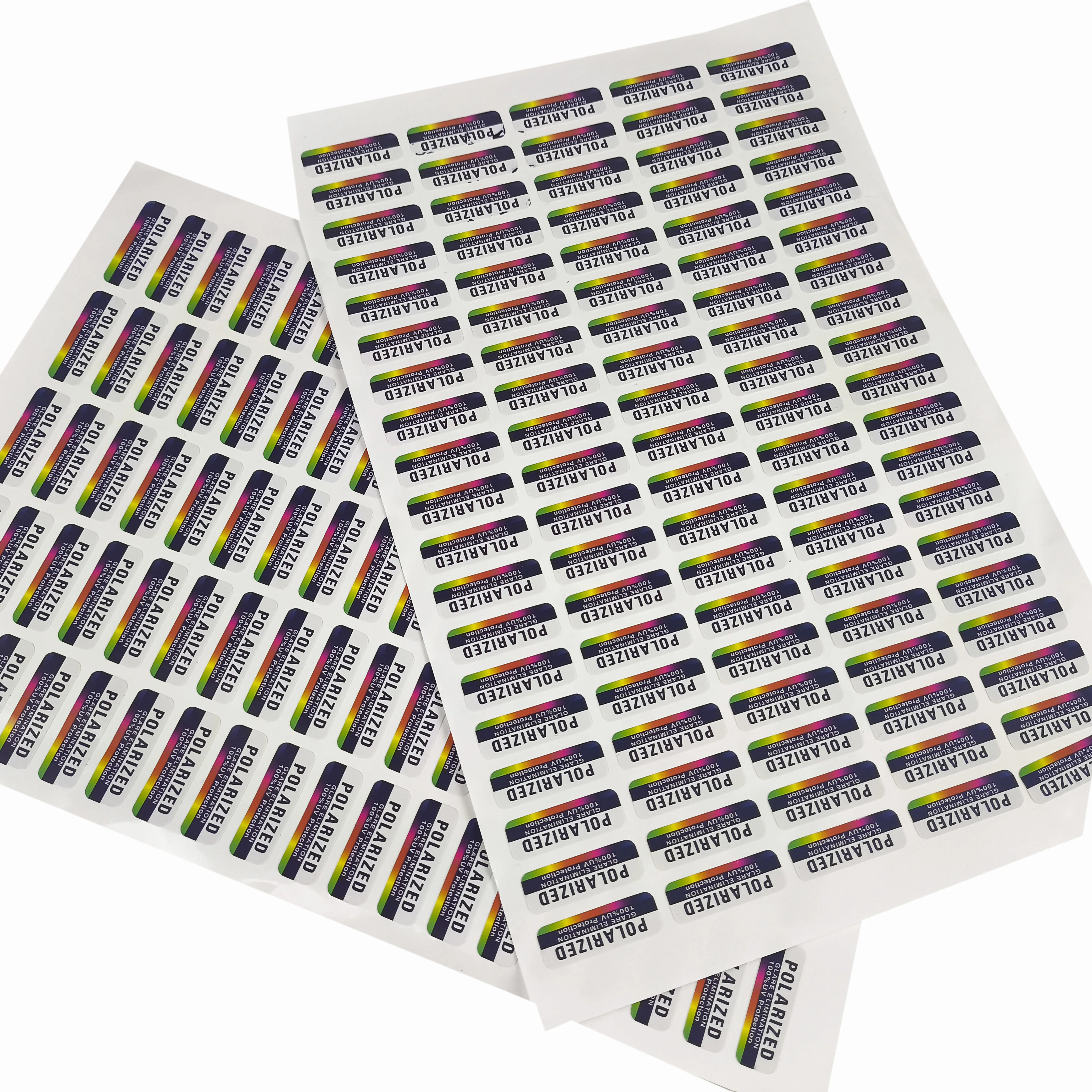 Custom Design Waterproof Vinyl Lens Label Sticker for Sunglasses Logo-Printed Packaging Labels