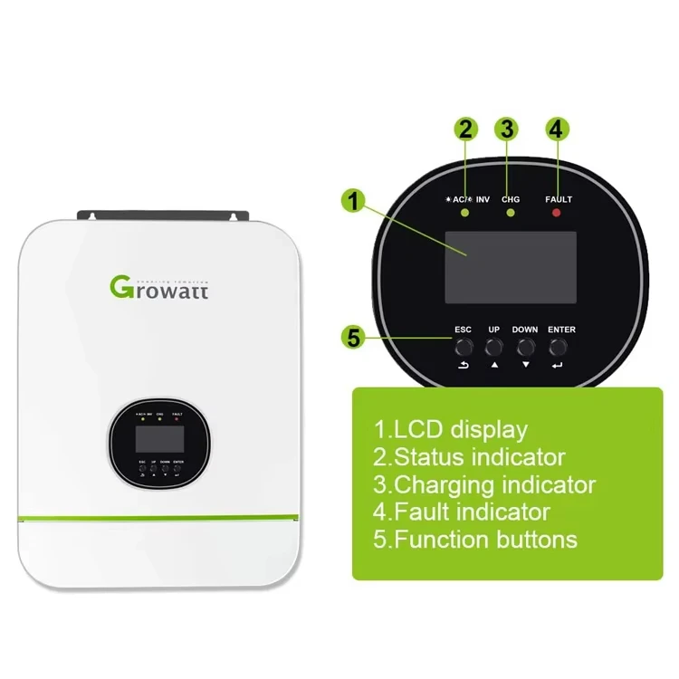 Growatt Hybrid Solar Inverter 5kw 10kw Single/Three Phase Solar Power Inverter Price