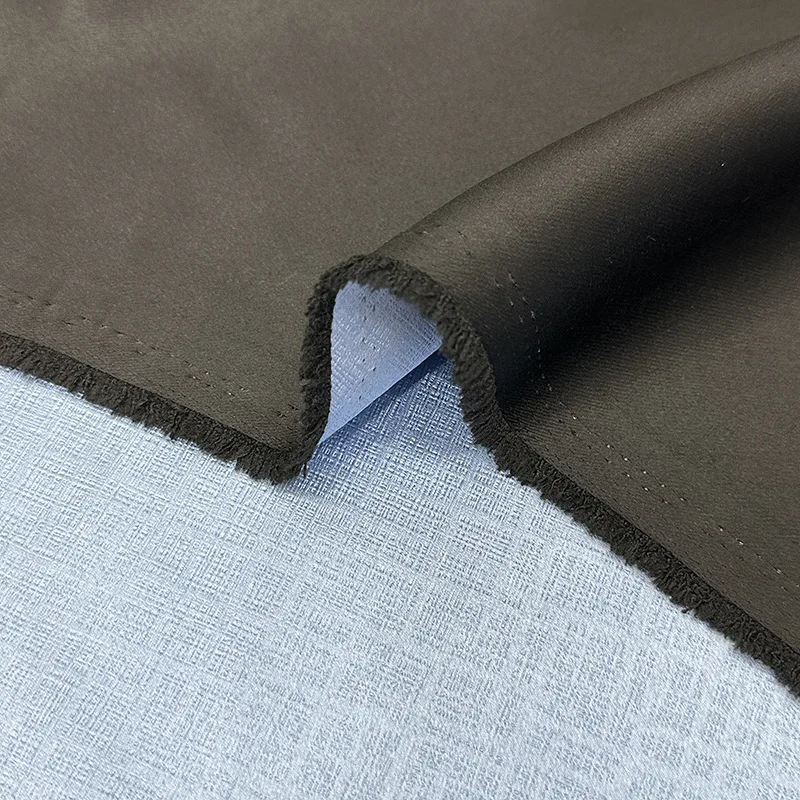 Factory Supply 100% Blackout Polyester width 280cm Dark jacquard plain sunblock thermal insulation curtain fabric for room