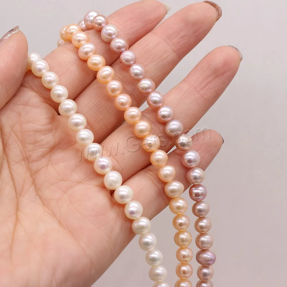 more colors round cultured freshwater pearl bead 6-6.5mm loose pearl beads for diy jewelry making