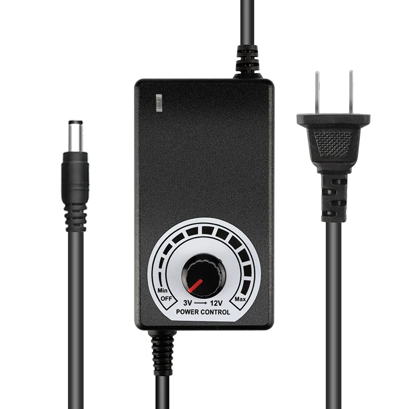 AC/DC Adaptor 3-24V 1A Adjustable Power Adapter 24V for LED Light