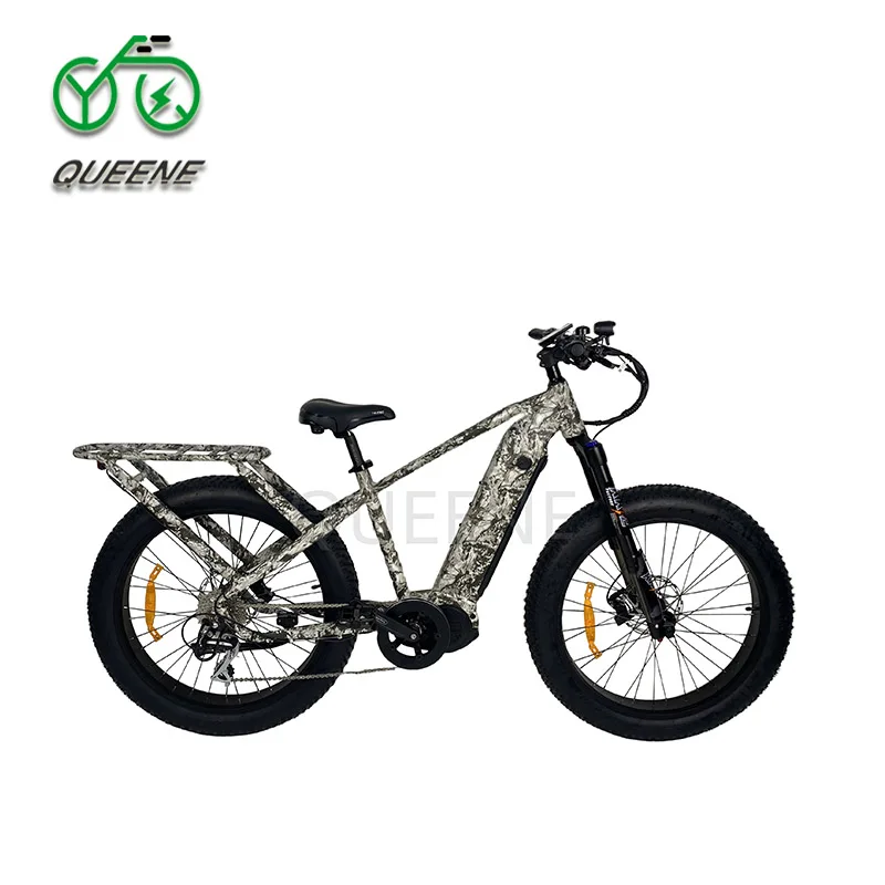 QUEENE Full Suspension Electric Mountain Bike Long Range 48V1000W Bafang Ultra M620 Central Motor