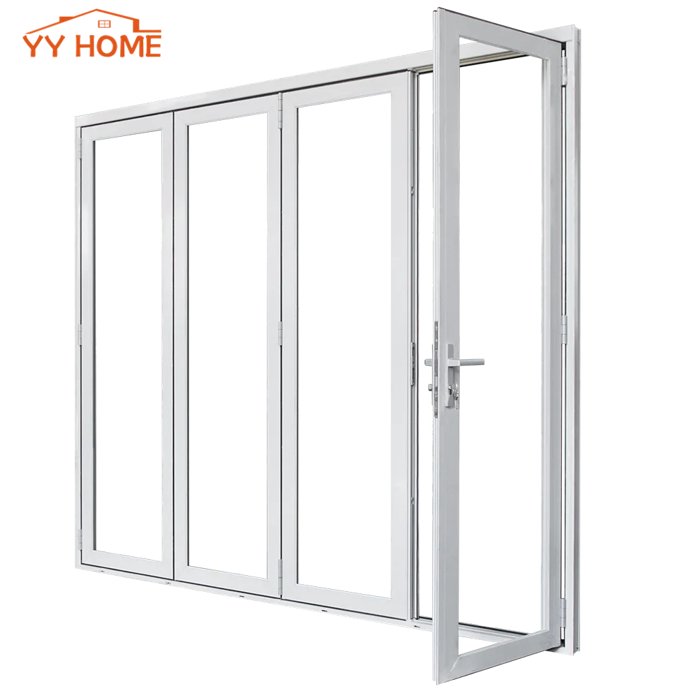 interior glass bifold doors/folding glass shower doors,used exterior doors for sale